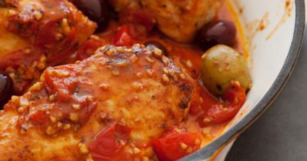 Poulet aux tomates et aux olives à l'italienne - Châtelaine