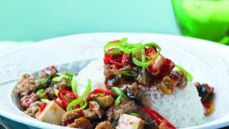 Aubergines épicées à la chinoise, express
