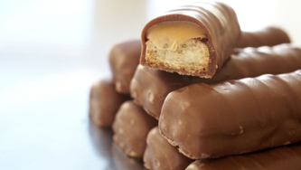 Barres de chocolat Mars frites