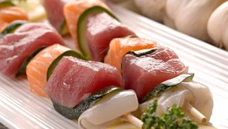 Brochettes de poisson au gingembre