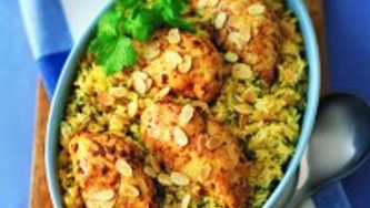 Casserole de poulet glacé et riz à l'ananas