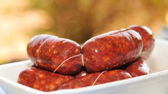 Chorizo grillé au vinaigre balsamique