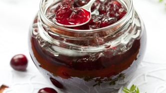 Compote de canneberges à l'orange