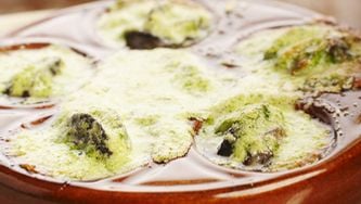 Escargots au vin blanc et aux fines herbes