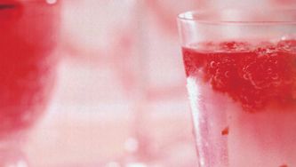Gin tonique aux framboises