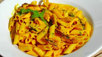 Linguine au cari de poulet