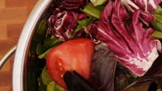 Mesclun avec vinaigrette à l'érable