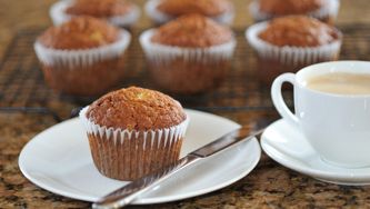 Muffins grains entiers aux bananes et au chocolat