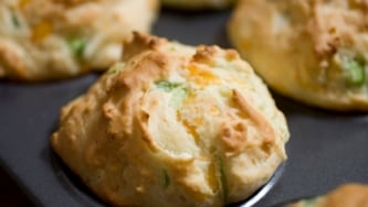 Muffins cheddar et jambon