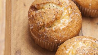 Muffins aux graines de pavot et citron