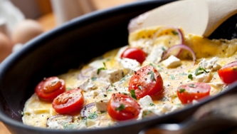 Omelette-pizza