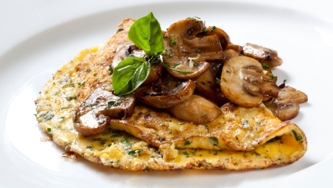 Omelettes individuelles aux champignons et au fromage Riopel