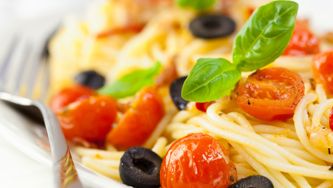 Pâtes aux tomates confites
