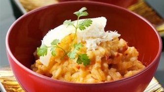 Risotto à la courge dorée