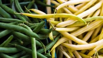 Salade de haricots jaunes et de haricots verts