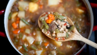 Soupe au boeuf et aux légumes