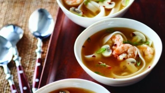 Soupe de crevettes à l'orientale