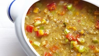 Soupe de lentilles express