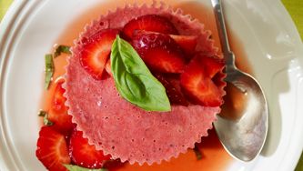 Tartelettes aux fraises et basilic