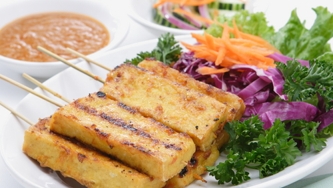 Tofu épicé, grillé