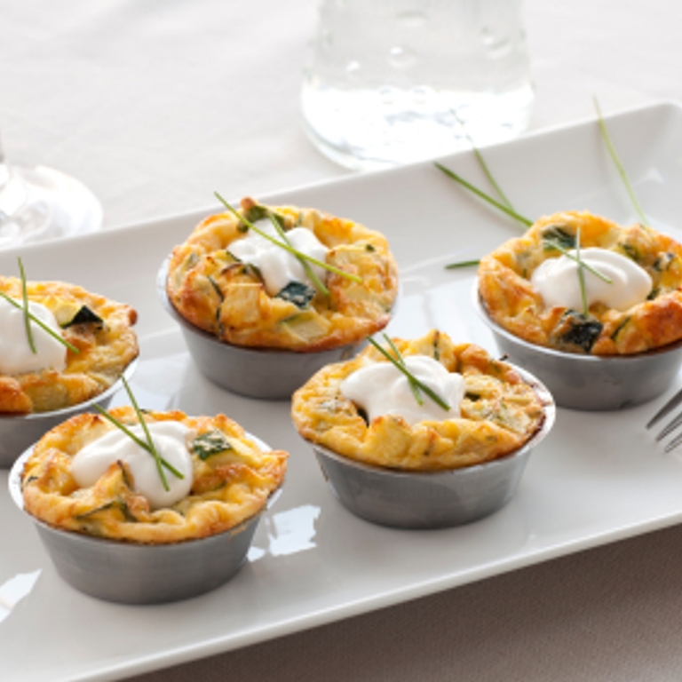 Miniquiches aux crevettes et au safran