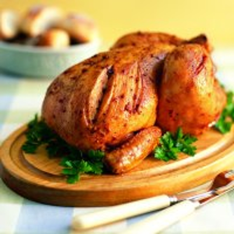 Poulet rôti aux deux paprikas et à l'érable