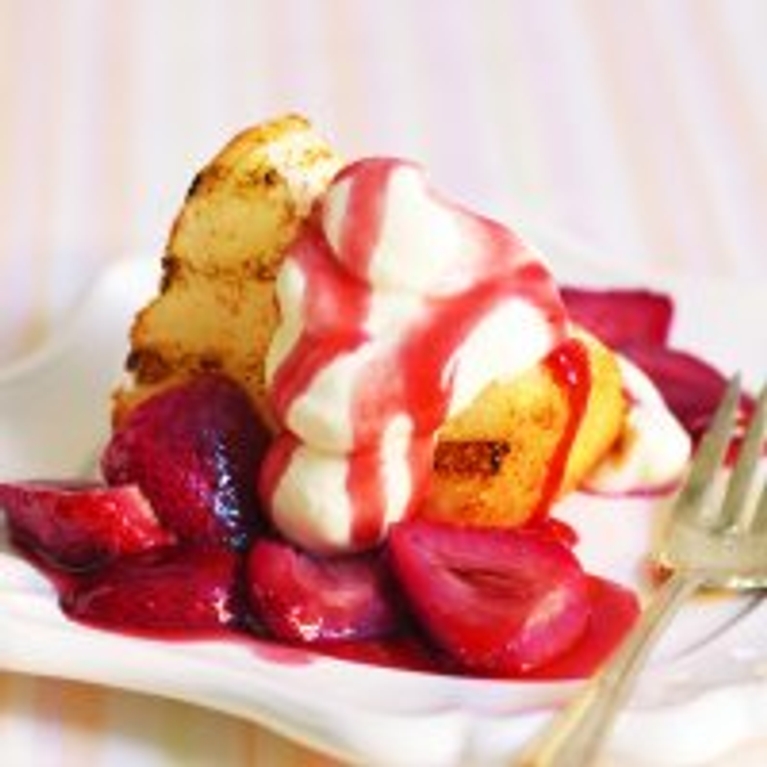 Shortcake aux fraises et à l'érable