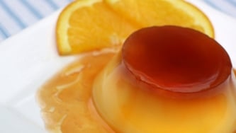 Flan à la liqueur d'orange