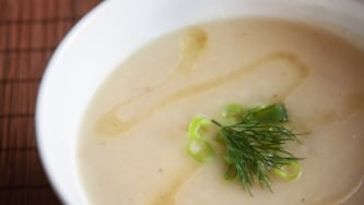 Crème freneuse, garniture mimosa