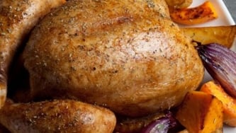 Poulet rôti aux légumes