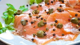 Duo de carpaccio au vinaigre balsamique