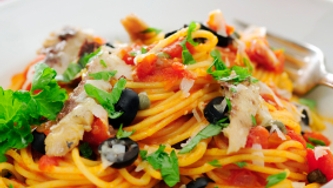 Spaghettis anchoïade