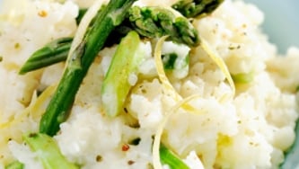 Risotto crémeux au fromage de chèvre