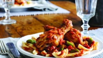 Poulet cacciatore à la moderne