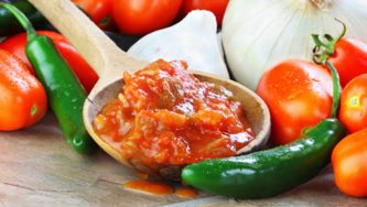 Tofu à la salsa