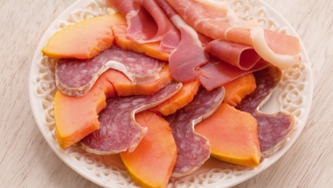 Papaye et prosciutto