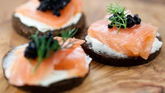 Canapés de saumon fumé