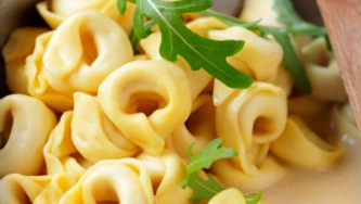 Tortellinis à la crème de champignons