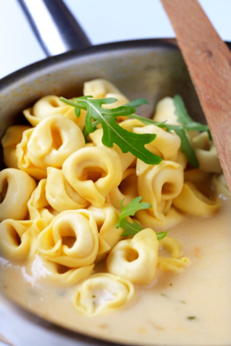 Tortellinis à la crème de champignons