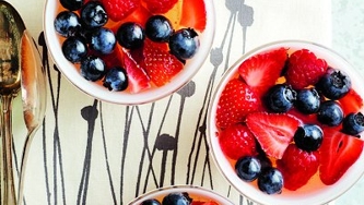 Gelée de miel vanillée aux petits fruits rouges