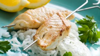 Brochettes de poisson à la marocaine
