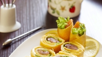 Roulades de saumon fumé aux épinards