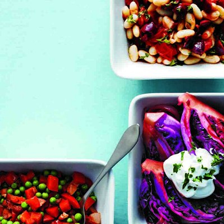 Salade végétarienne de légumineuses