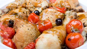 Poulet à la grecque