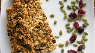 Barres à l'avoine et aux raisins secs