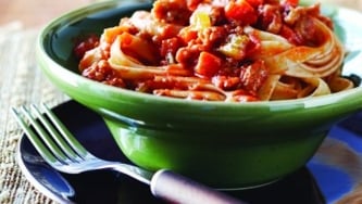 Spaghetti au poulet à l'italienne