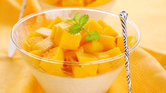 Crème de mangue en dessert