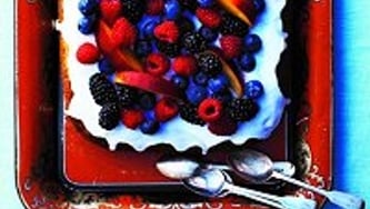 Gâteau aux fruits et aux deux chocolats