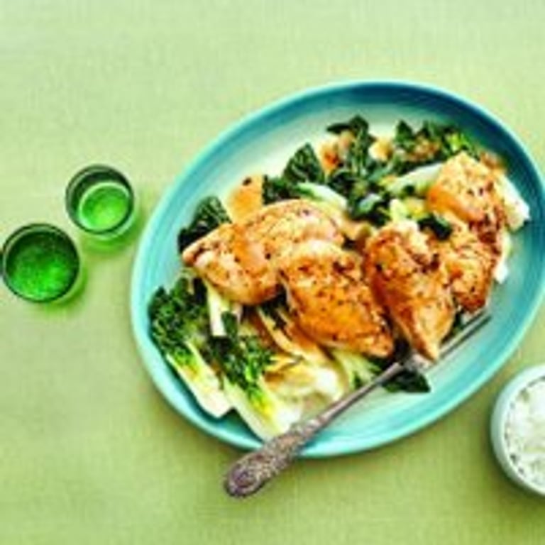 Poulet aux légumes et aux graines de sésame