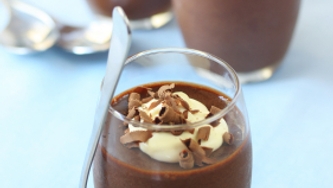 Mousse de chocolat aux zestes d'orange confits